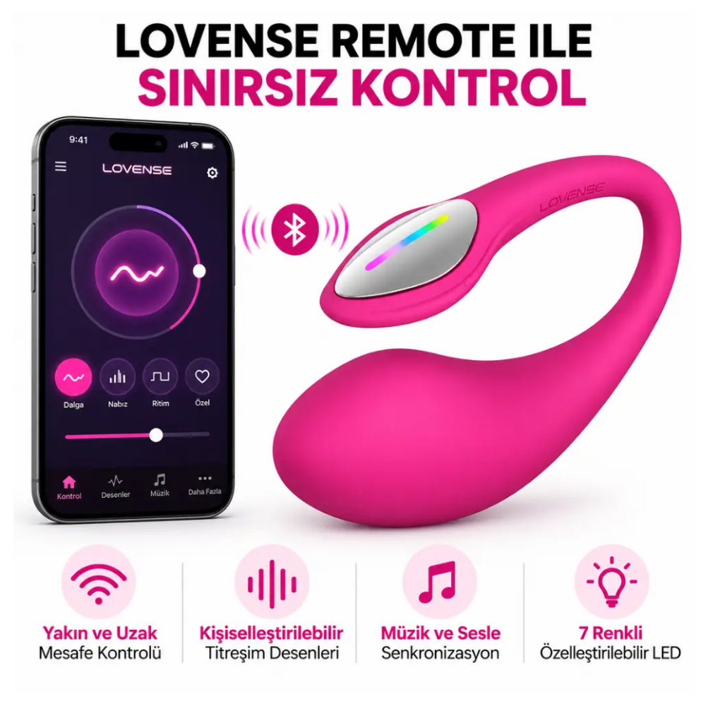 Lovense Lush Mini Uygulama Kontrollü G Noktası Vibratörü